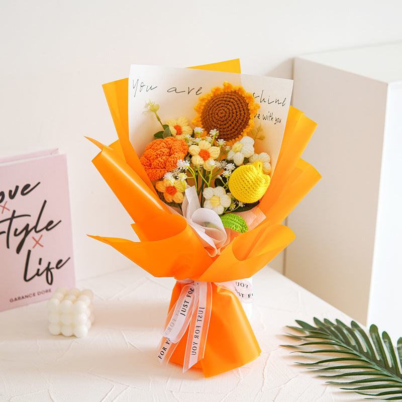 💐Mother's Day Special Sale 40% OFF!💕Handmade Delicate Crochet Flower Bouquet