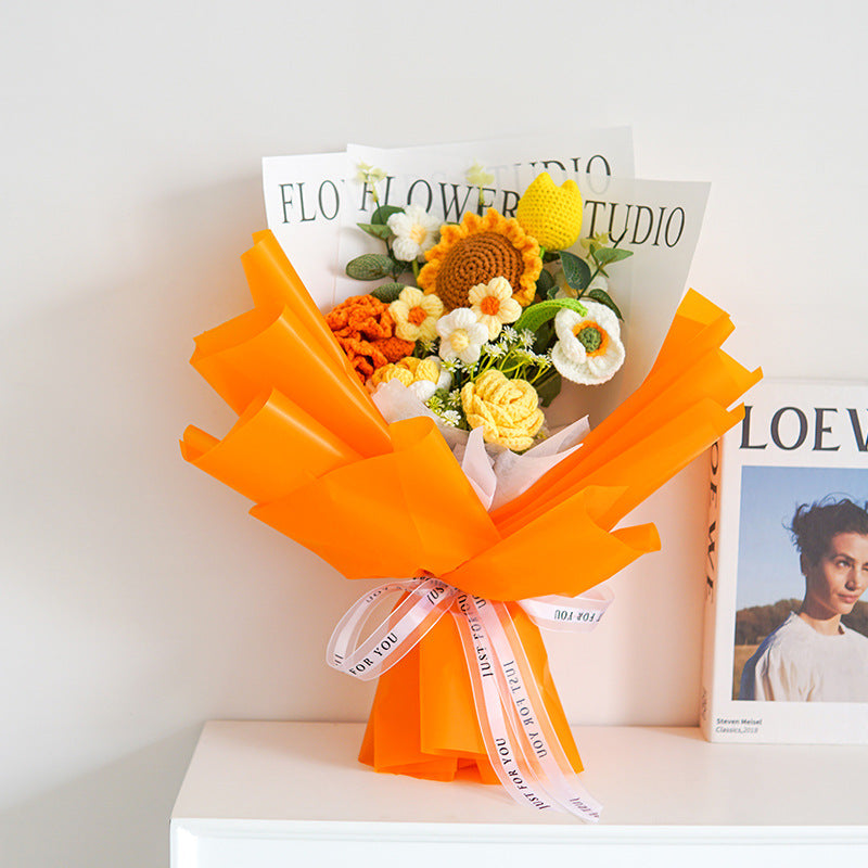 💐Mother's Day Special Sale 40% OFF!💕Handmade Delicate Crochet Flower Bouquet